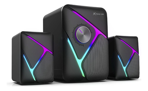 Parlantes Gamer Pc Multimedia Con Luces Rgb Xtrike Me Sk-610