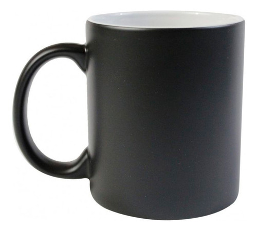 Taza 11 Oz Color Negro Mágica Para Sublimación