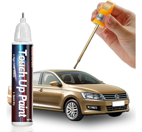 Bolígrafo De Retoque De Pintura Dorada Automóviles, R...