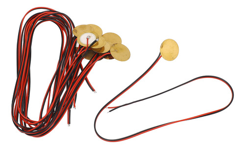 Discos Piezoeléctricos De 27 Mm, 12 Unidades, Alambre, Latón