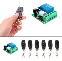 Comprar 6 Controles Remoto 1 Receptor 1 Rele 12-220v 10a Rf 433mhz 