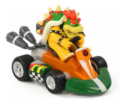 Bowser- Figura Mario Kart (con Caja) 13 Cms, A Fricción