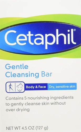 Cetaphil Gentle Cleansing Bar Piel Seca / Sensible 4.50 Onza