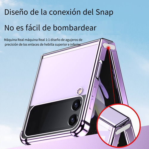 Capa Para Samsung Galaxy Z Flip3/z Flip4/z Flip5, Capa De Te