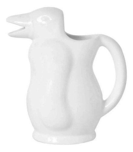 Jarra De Mesa Pingüino De Cerámica 1 Litro Vino Blanco 