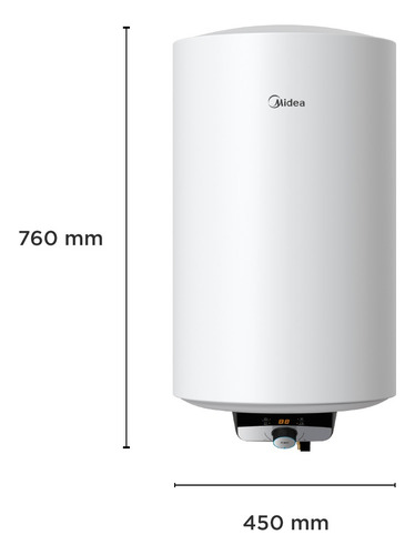 Termo Eléctrico 80 Litros Mwh80-15efgclw Midea Color Blanc