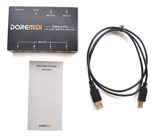 Doremidi Midi Ur-6 Pro Box Midi Splitter + Filtro Se Para 1