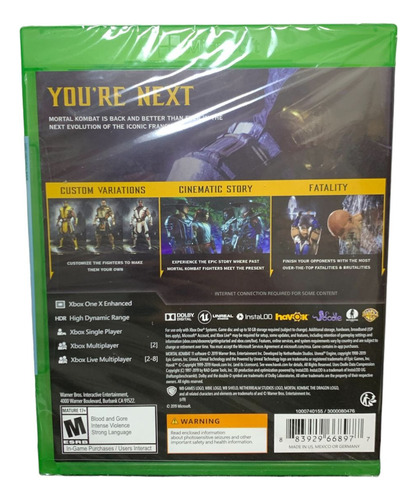 Mortal Kombat 11 - Xbox One Nuevo Sellado - Blakhelmet E