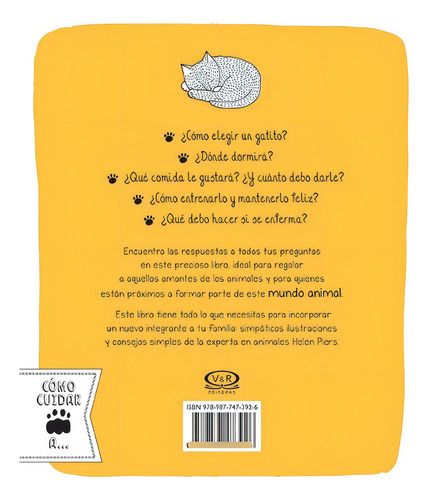 Libro Cómo Cuidar A Tu Gatito De Helen Piers Nuevo