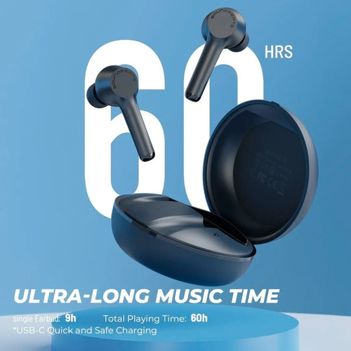 Imagen 9 de 10 de Auriculares Inalámbricos Soundpeats Mac Bluetooth 9hs / 60hs