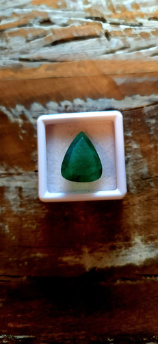 Esmeralda Natural Facetada Lapidada Em Gota