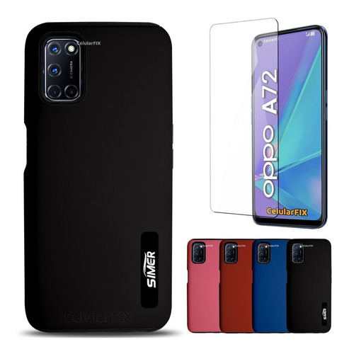 Funda Protector P/ Oppo A72, New Case + Mica De Cristal