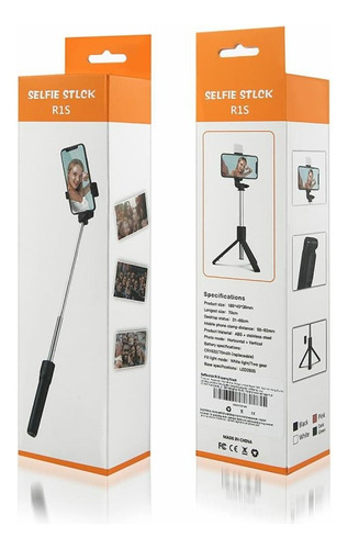 Tripode Celular Selfie Stick Monopod Luz Palo Bluetooth