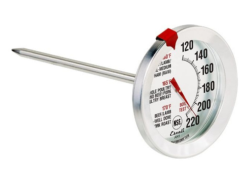 Termometro Timer Pincho De Cocina Comida Carnes Acero Inox