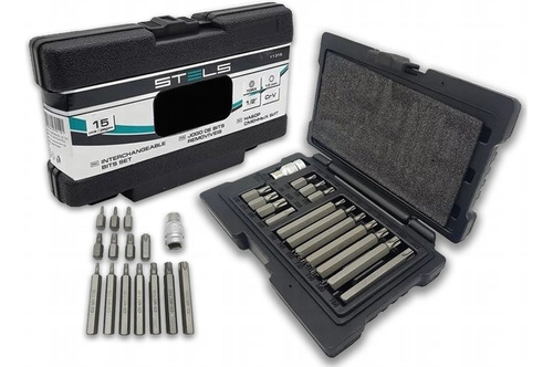 Jogo Kit De Bits Torx 15 Peças T20 A T55 Crv 11315 Stels