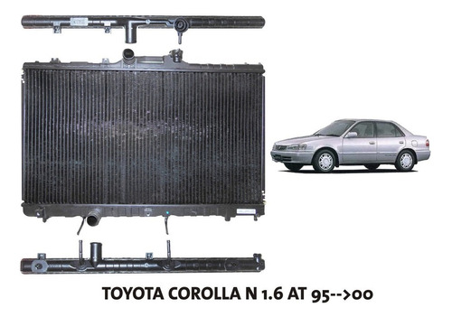 Radiador Toyota Corolla N 1.6 Caja Automática 95 Al 2000