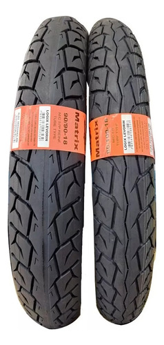 Pneu Dianteiro + Traseiro Levorin Matrix Factor 125 Ybr 125