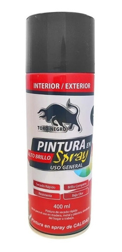 Spray Uso General Negro Brillante Rex 400 Ml