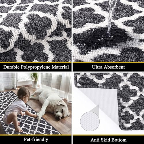 Alfombra Antideslizante De Pasillo 60 X 180 Cm, Lavable