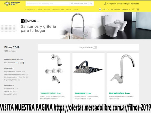 Imagen 7 de 8 de Combo Griferia Malba Cromo Peirano Lavatorio Bidet Ducha P