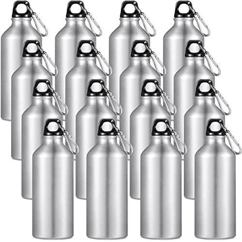 Chengu 16 Botellas De Agua De Aluminio, 20 Onzas, En Blanco,