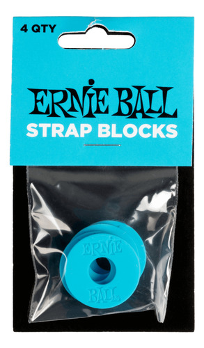 Strap Lock Borracha Ernie Ball Strap Blocks Azul
