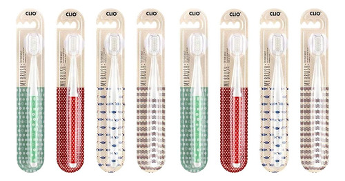 [paquete De 8] Nuevo Clio Designer Toothbrush My Brush Set