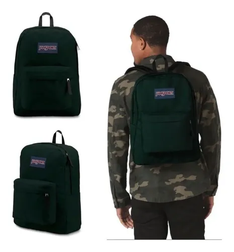 Mochila Jansport Cross Town Superbreak Negra Urbana Escolar