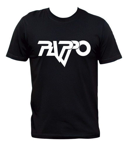 Remera Pappo Logo Riff Rock Nacional Algodón Premium