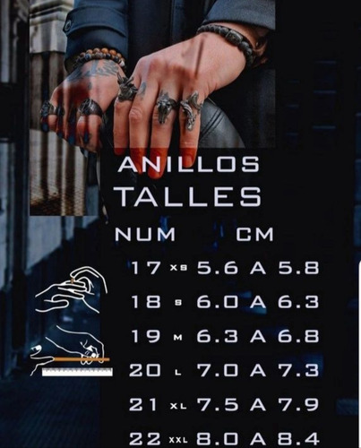 Anillo Calavera Esqueleto Cadaver Tallado En Acero Inox. 316 Plateado 18mm