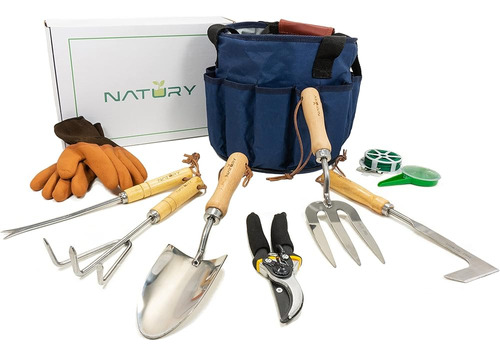 Natury Gardening Tool Set Premium Stainless Steel Gardening 