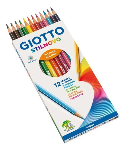Lapices De Colores Giotto Stilnovo X12 + Sac Distribuidorlv