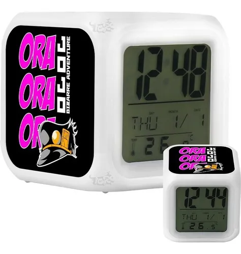Reloj Despertador Ora Ora Ora Jojo s Anime Con Luces Cuotas sin
