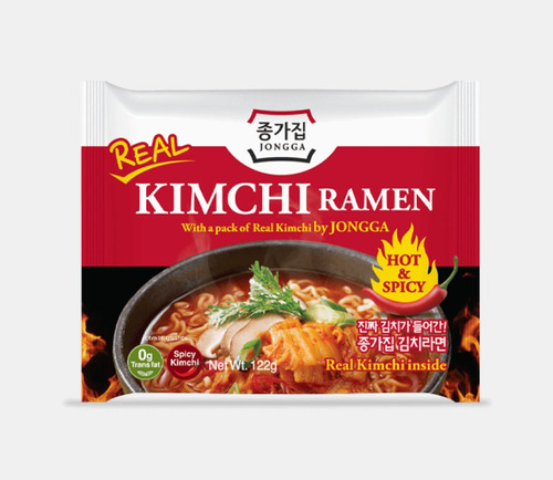 Ramen Coreano Con Kimchi Fideos Instantáneos Bolsa 