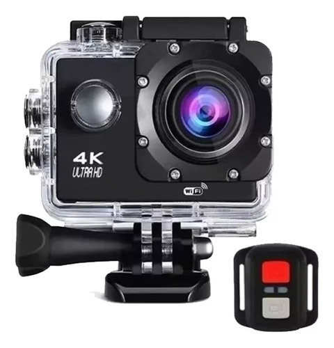 Camara 4k Deportiva Wifi Sumergible Casco Moto Con Control