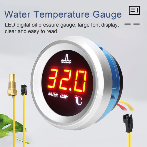 Sensor De Temperatura De 52 Mm Para Coche, 9 A 36 V, Alarma