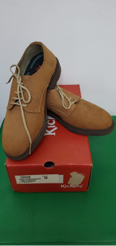 Zapato Para Caballero Nobuck Tabaco Kickers 5801