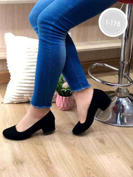 Tacones Negros Bajitos MercadoLibre 📦