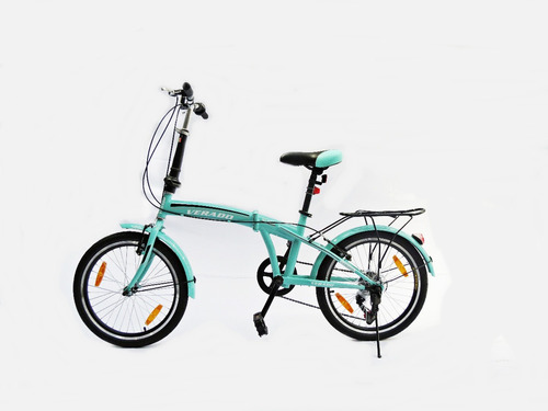 Bicicleta Plegable Rodado 20 Verado Shimano Parrilla Adultos