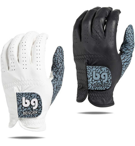 Guantes De Golf Élite Blanco Y Negro Talla M