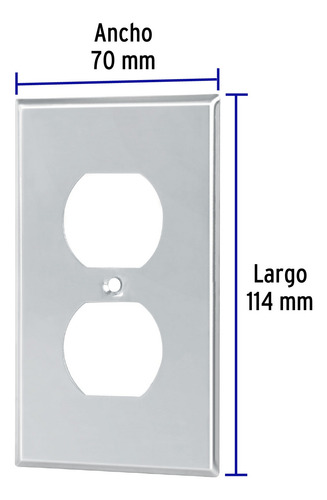 Placa De Acero Inoxidable Dúplex Standard Volteck 46545