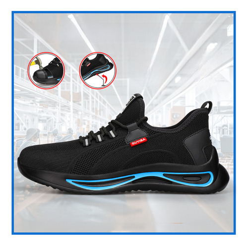 Zapatos De Trabajo Verano 42 Antipunción Lb2116