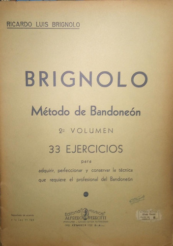 Metodo Moderno Para Bandoneon Brignolo (Usado)