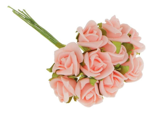 100 Unidades Mini Buquê De Flores De Rosas Artificiais | Frete grátis