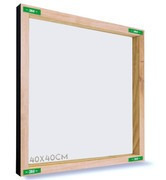 Imagem 4 de 4 de Quadro Decorativo 40x40 - Abstrato Verde Cinza E Preto 3