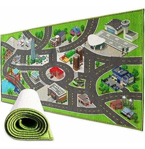 Kids Carpet Playmat City Life Life 3d Playroom Alfombra...