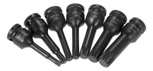 Juego De Dados De Impacto 7 Piezas Métricas (5mm 6mm 7mm 8mm