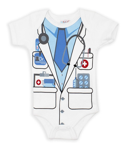 Imagen 6 de 10 de Pañalero Bebe Ropa America Futbol Doctor Superman Set 3 Pzas
