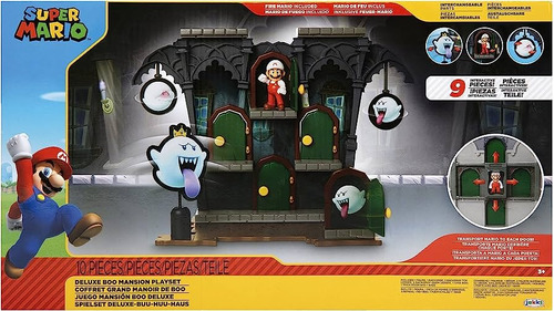 Super Mario Set Mansion Boo C/ Accesorios Jakks Bunny Toys