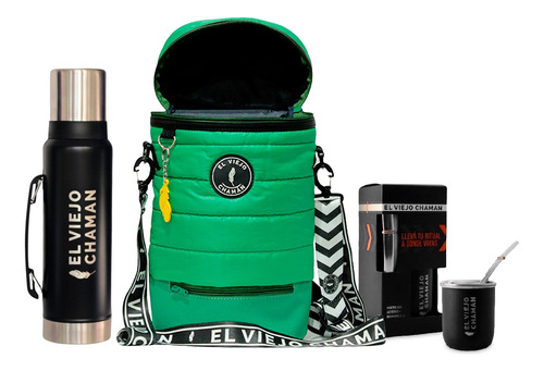 Equipo Matero Bolso Mochila Jade Mate Bombilla Termo Acero